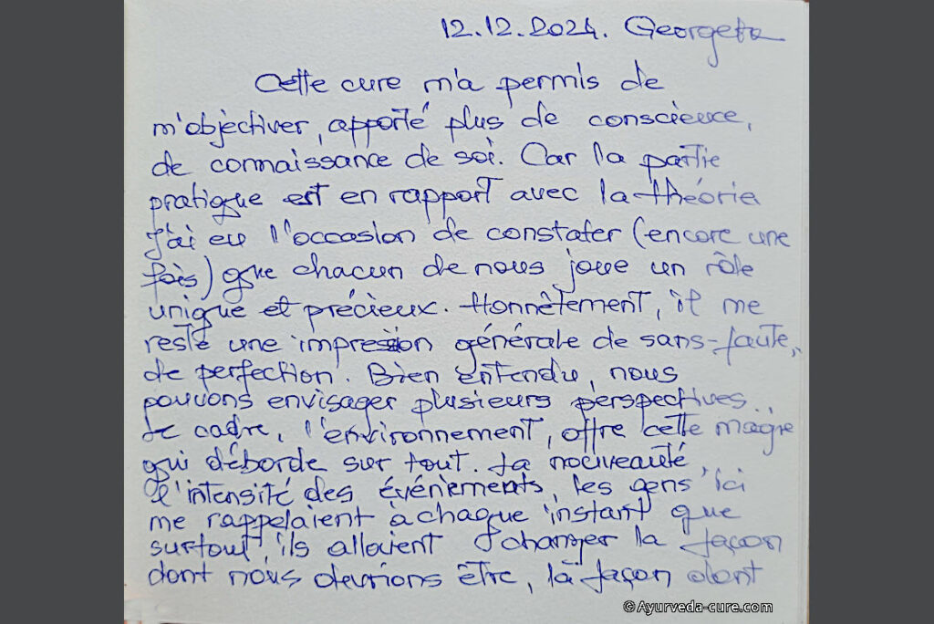 cure ayurvédique de 2024